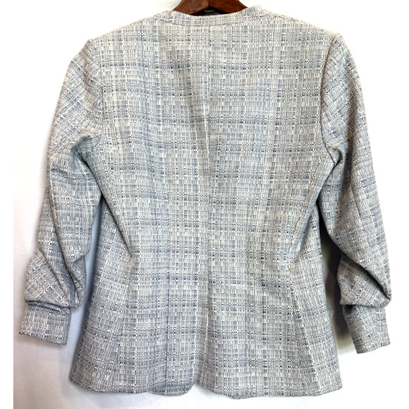 H&M Womens Textured Coastal Blazer Jacket Size 6 Office Corpcore Career Preppy - Picture 5 of 11